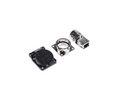 Capuchon, Noir, A utiliser avec - RJ45-fatninger med kvadratisk flange